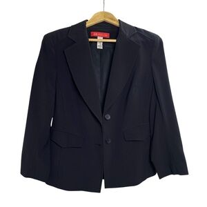 AK Anne Klein Women's Size 8 Black Blazer Career Office Jacket